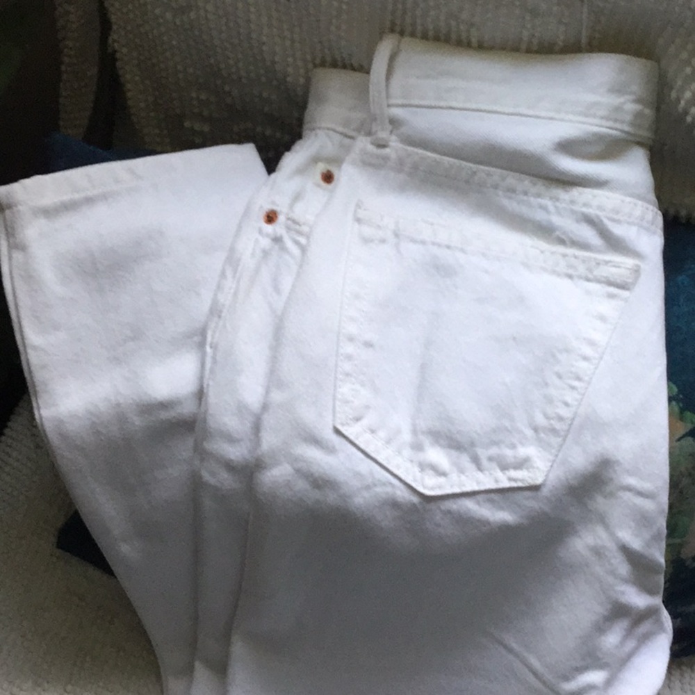 GRLFRND Karolina 100% Cotton Jeans: White Flag 28 - Picture 8 of 8